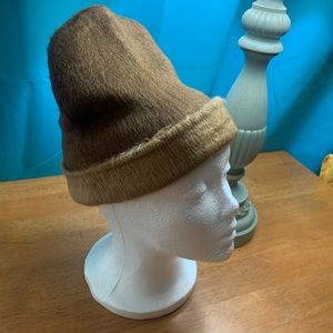 New Deep Beige & Light Coffee Brown Beanie Hat. Warm for Winter. Perfect gift.